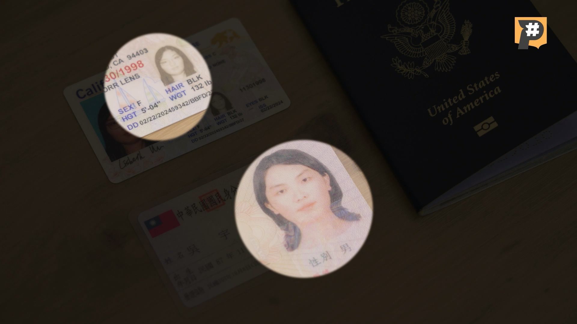 吳宇萱擁有美國國籍，在美國護照及加州駕照上的性別早已變更為女性，與台灣身分證上的「男性」形成對比。